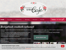 Tablet Screenshot of hansenscafe.dk